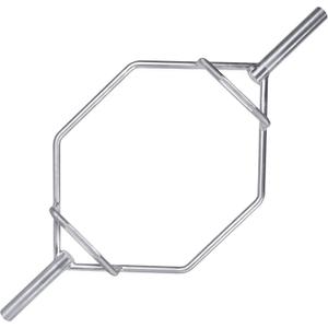 CAP Barbell Olympic Trap Bar, Shrug Bar, High Hex Bar with Raised Grips, Chrome