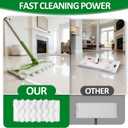 100 Dry Sweeping Cloths Compatible with Swiffer Sweeper Mop, Heavy Duty Dry Pads Refills, Cleaning Dust and Pet Hair, Disposable Pet Sweeper Mop Pads for All Purpose Multi Surface Floor Cleaning (100)