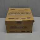 Grow Forward 16-piece Premium Wheat Straw Dinnerware Sets for 4 - Unbreakable Dishwasher & Microwave Safe Plastic Plates and Bowls Sets - Patio, Outdoors, RV, Camping Dishes - Midnight