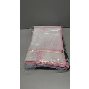 3 Pcs 17.713 Inch Project Bag for Quilting Sewing Craft Storage for Quilter A3 Clear Mesh Design Art Supply Bag Artwork Storage Organize for Artwork Charts and Teaching Material Multipurpose