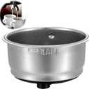 Oruola 51mm Portafilter Filter Basket (2 Cups),Detachable Coffee Filter Basket,Stainless Steel Mesh Coffee Filters Bottomless Portafilter Coffees Machines Accessories for Home Office