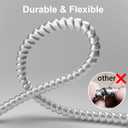 12/2 MC Cable with Ground 50 FT, 12 Gauge 2 Conductors Electrical Wire with Aluminum Armor, Solid Pure Copper Cable for Indoor and Outdoor Underground Installation, UL Listed