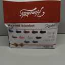 Homemate Heated Blanket Electric Throw - 50"x60" Heating Blanket Throw 1/2/4/6/8 Hours Auto-Off 10 Heat Level Over-Heat Protection Flannel Sherpa ETL Certification