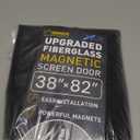 Flux Phenom Magnetic Screen Door - Bugs Out, Breeze in - 9min Install Auto-Sealing Heavy Duty Double Stitched Mesh, 52 Magnets, Hands Free Sliding & Patio Doors Net, Pet & Kid Friendly, 38 x 82 Inch