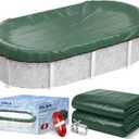 16 x 32 FT Oval Winter Pool Cover 500D Extra Thick Above Ground Pool Cover
