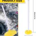 Sunyeeki Ice Fishing Skimmer, Detachable Ice Fishing Scooper with Long Handle, No More Bending Over to Scoop Out Ice While Ice Fishing