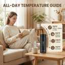 Portable Electric Kettle 120V, Travel Tea Kettle, 316 Stainless Steel Premium Liner, 4-speed Temperature Adjustment with Auto Shut-off and Boil-Off Protection black