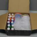 Nicpro 12Colors Washable Paint for Kids(2 oz), Finger Paint Set with Paint Cups and Toddler Paintbrushes, Non Toxic & Mess Free Kids Painting Set for Children Age 1-3 4 5 6+ Preschool Learning Gifts