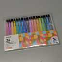 Grabie Erasable Gel Pens, 36 Colors Erasable Pens, Make Mistakes Disappear Colored Pens, Assorted Color Inks for Drawing Writing Planner,Gel Pens for Coloring, Set of 36