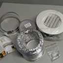 Dryer Vent Kit with Hose,Duct Connector,Dryer Vent Cover Outside Connector Wall Plate Ducting Kit for Bathroom Ventilation Fans Exhaust,Ceiling Washer Air Circulation