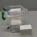 Tecbeauty 4PCS Cotton Pads Holder Dispenser, Wall Mounted Cotton Ball Organizers and Storage Box Rounds Jar Containers for Cotton Ball, Floss, Hairpin, Rubber Band, Clip3.35in x1.8in x3.35in