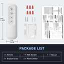99813 Replacement for Hunter Ceiling Fan Remote Control, 3-Speed and Light Dimmer with Wall Mount, Replace 99770 99392 99118 99122 99123 99119 (Remote Only)