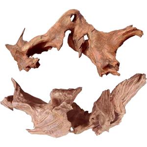 Natural Large Aquarium Driftwood for Fish Tanks & Reptile Terrariums  Safe Fish Tank Decorations, Unique Twisted Branches 2-Piece 14-18 Inch Low Tannin, Easy to Sink