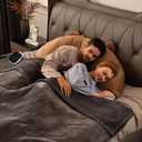 Bearhug Electric Blanket Full Size 77" x 84", Velvet & Sherpa Heated Blanket, Over-Heat Protect, 10 Heating Levels & 1-12H Auto Off, ETL, Machine Washable