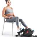 Sunny Health & Fitness Under Desk Pedal Elliptical Machine, Adjustable Resistance Leg Exerciser Office Home Workout While Sitting for Seniors