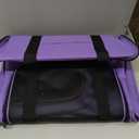 Henkelion Large Cat Carriers Dog Carrier Pet Carrier for Large Cats Dogs Puppies up to 25Lbs, Big Dog Carrier Soft Sided, Collapsible Travel Puppy Carrier - Large - Purple