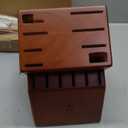 HENCKELS Statement Razor-Sharp 15-Piece White Handle Knife Set with Block, German Engineered Knife Informed by over 100 Years of Mastery (Dark Brown)