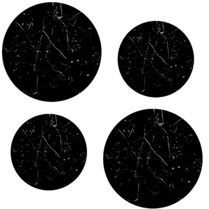 Electric Stove Burner Covers Range Top For Expanding Counter Space Stovetop Decor (Black Marble)