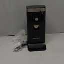 POHL SCHMITT Electric Can Opener, Easy Push Down Lever, Knife Sharpener, Bottle Opener & Built-In Cord Storage, Opens All Standard-Size and Pop-Top Cans, Black