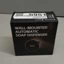 Automatic Soap Dispenser Foam Bathroom: Wall Mount Rechargeable Touchless Adjustable Auto Smart Electric Plastic Black Foaming Soap Dispenser with Clock - Kitchen - Hand Dish Lotion Couple Kids