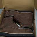 Golden Retriever 6'' Work Boots for Men, Full Grain/Crazy Horse Leather, Composite/Soft Moc Toe, Waterproof EH Safety Boots, Coolmax Insole Work Boots, Oil & Slip Resistant Wedge Outsole G6155-G6355 (Brown, Men's 14 Wide)