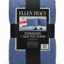 Ellen Tracy Standard 1 Quilted Sham 20x26 100% Polyester Blue