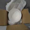 DOWAN 8.5 OZ Small Ceramic Bowls Set of 4 - White Bowls for Dessert, Dip, Side Dishes, Ice Cream, Fruit, Rice - Dishwasher & Microwave Safe (Soft White)