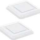 E-far Square Bakeware Lid, 2-Pack Plastic Food Storage Replacement Cover Set, Fits for E-far 8 x 8 -Inch Baking Pan