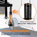 Trailer Tongue Weight Scale 1800 LBS, Trailer Hitch Weight Scale, Trailer Weight Scale Compatible with Mobile Campers, Trucks and Cargo Trailers, Tongue Weight Scale Anti Sway Load Gauge