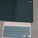 Keyboard Case for iPad Mini 5th & 4th Gen 7.9 Inch with Detachable Wireless Magnetic Keyboard and Pen Holder, Multi-Angle, Support 3 System for iPad Mini 3th, Mini 2 1 Generation(Deep Green)