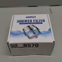 25 Plus Stages Shower Filter with 3 Cores - Maximize Shower Sediment Filtration & Reduce 97.45% Chlorine in Shower Water - For Softer Skin & Shinier Hair - Model SA-001