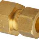 LASCO 17-6761 1/2-Inch Female Compression by 3/8-Inch Male Compression Brass Adapter, Copper