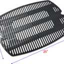 DC142 7646 7584 Cooking Grates for Weber Q300 Q320 Q3000 Q3200 Series, 57060001, 586002 Gas Grills Grills, Cast Iron Grill Grates Replacement for Weber Q300, Set of 2