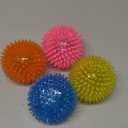 VITEVER 3.5 Squeaky Dog Toy Balls (6 Colors) Puppy Chew Toys for Teething, BPA Free Non-Toxic, Spikey Dog Balls for Medium, Large & Small Dogs, Durable Toys for Aggressive Chewers