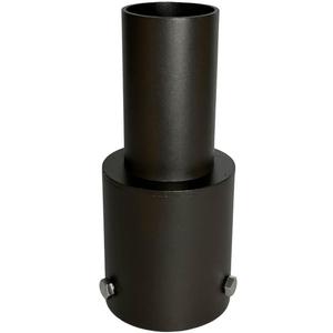 Adapter Tenon for 3 Inch Light Pole,Top Pole Tenon with 2 3/8" Slip Fit Mount,Round Pole Bracket Tenon Adapter for Led Parking Lot Lights,Bronze,Galvanized Steel,Powder Coated