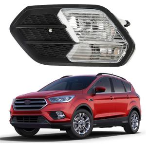 LABLT Front Bumper Fog Lights Replacement for 2017 2018 Escape Kuga Lamp+Cover RH Right Side