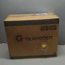 GLAHODEN Retractable Garden Hose Reel 5/8 in x 100 ft Upgraded UV Resistant Heavy Duty Automatic Hose Reel Wall Mount 3/4 in Brass Fitting 9 Pattern Nozzle Any Length Lock Slow Retraction 180 Swivel (Light Gray)