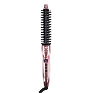 Calista Perfecter Pro Heated Round Brush - Thermal, Hot Styling Brush, For Women, 0.75 Inch, Rose Gold, Adjustable Temp & Dual Voltage