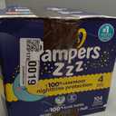 Pampers ZZZ Overnight Diapers, Size 4 (22-37 lbs), 104 Count, Nighttime Protection Disposable Baby Diaper, Night Time Leak and Skin Protection