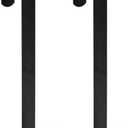 Sattiyrch 15" Wreath Hanger for Front Door, Sturdy Steel Wreath Door Hanger, Over The Door Hanger Hook (Black,2)