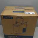 Aeitto Nugget Ice Maker Countertop, Pellet Ice Machine Soft Chewable Ice 40lbs/Day, One-Click Operation, Auto Self-Cleaning Crushed Ice Makers Stainless with Scoop for Home/Kitchen/Office (Grey)