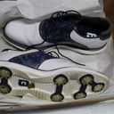 FootJoy Men's Traditions Previous Season Style Golf Shoe (11, White/Navy Camo)