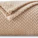 Amazon.com: NEWCOSPLAY Super Soft Throw Blanket Brown Premium Silky Flannel Fleece Leaves Pattern Lightweight Bed Blanket All Season Use (Brown, Throw(50"x60")) : Home & Kitchen