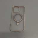 TORRAS Desert Titanium for iPhone 16 Pro Max Case, [Military Grade Drop Tested][Fit for MagSafe] [Built-in Stand] Translucent Slim Soft Edge Case for iPhone 16 Pro Max 6.9" 2024, Rose Gold