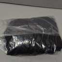 VERWIN Sequins Bodycon Dress V-Neck Midi Dress Long Sleeve Prom Dress Party Cocktail Dress (Large, Black Short)