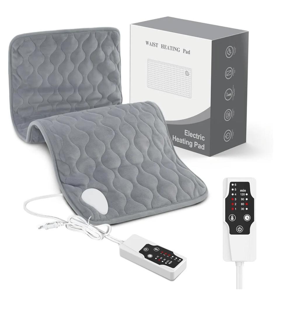 Bearhug Massage Table Warmer Heating Pad 30” x 71”, Dark Grey Sherpa Wool Electric Heating Pad with 9 Hours & 10 Heating Levels, LED Controller, Machine Washable