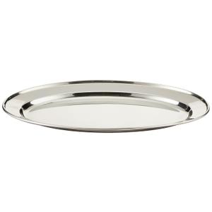 Winco OPL-14 Stainless Steel Oval Platter, 13.63-Inch by 8.75-Inch