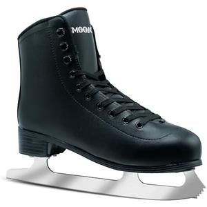 SMOOJOY Figure Skates for Women and Men Classic Ice Skates Indoor Outdoor Lace-Up Fun Ice Skate Shoes for Kids Adult, US Size: 2Y (Kids / Youth), EU Size: 34