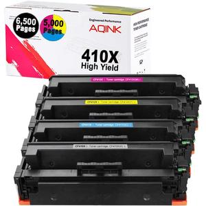 410X Compatible M477fdw Toner Cartridge, Replacement for HP 410X High Yield Toner CF410A 410A CF410X CF411X CF412X CF413X fits for HP Color LaserJet Pro MFP M477fdw M452dn M477fdn M477fnw