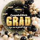 6.5FT Graduation Round Arch Backdrop Cover for Circle Arch Stand Wrinkle Resistant Circle Arch Backdrop Cover for Class of 2025 School Grad Party Decorations